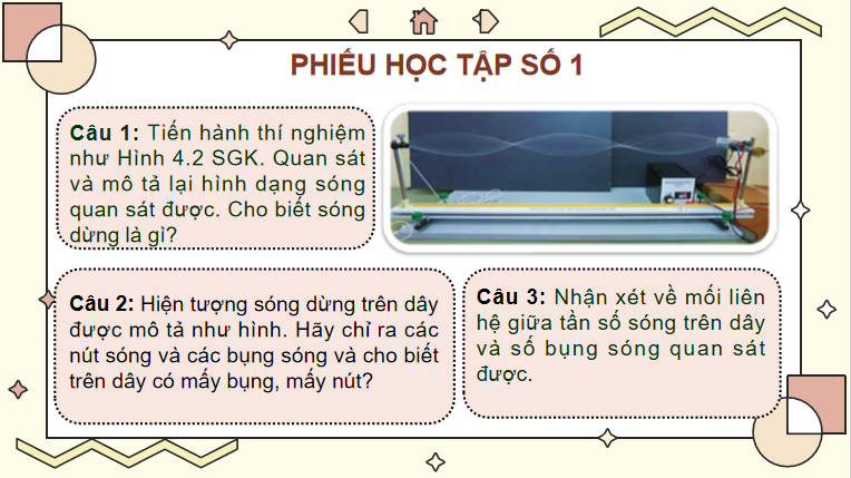 Giáo án PowerPoint Vật lí 11 Bài 4: Sóng dừng