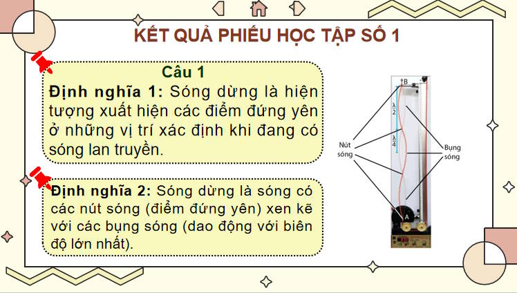 Giáo án PowerPoint Vật lí 11 Bài 4: Sóng dừng