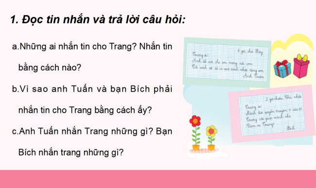 PowerPoint Tiếng Việt 2 Bài 17: Tập viết tin nhắn