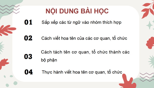 PowerPoint Tiếng Việt 4 Bài 7: Quy tắc viết tên cơ quan, tổ chức