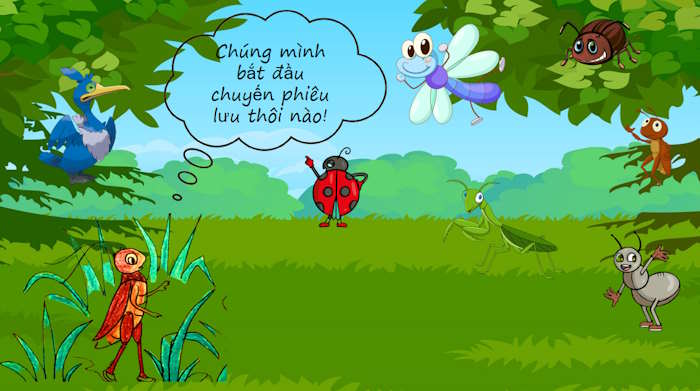 Trò chơi PowerPoint Dễ mèn tìm bạn