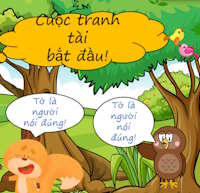 Trò chơi PowerPoint Động vật tranh tài