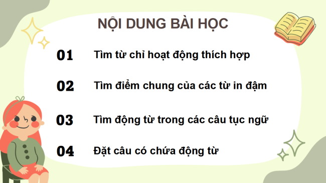 PowerPoint Tiếng Việt 4 Động từ