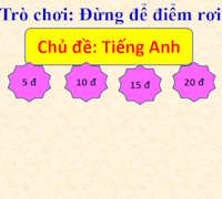 Trò chơi PowerPoint Đừng để điểm rơi