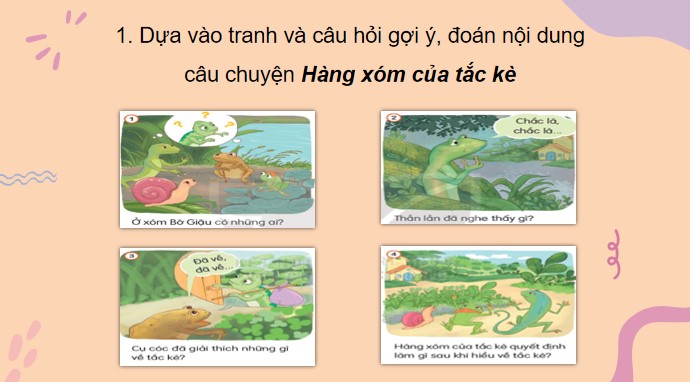 PowerPoint Tiếng Việt 3 Bài 29 Kể chuyện Hàng xóm của Tắc kè