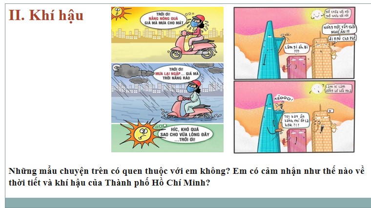 Chủ đề 2: Điều kiện tự nhiên và đặc trưng của Thành phố Hồ Chí Minh