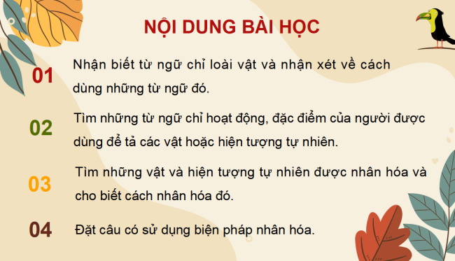 PowerPoint Tiếng Việt 4 Bài 17: Biện pháp nhân hóa