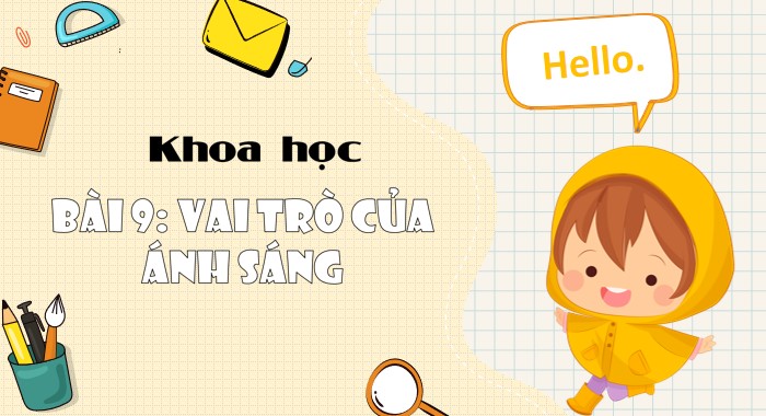 PPT Khoa học 4 Bài 9: Vai trò của ánh sáng