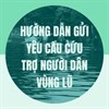 Hướng dẫn gửi yêu cầu cứu trợ người dân vùng lũ