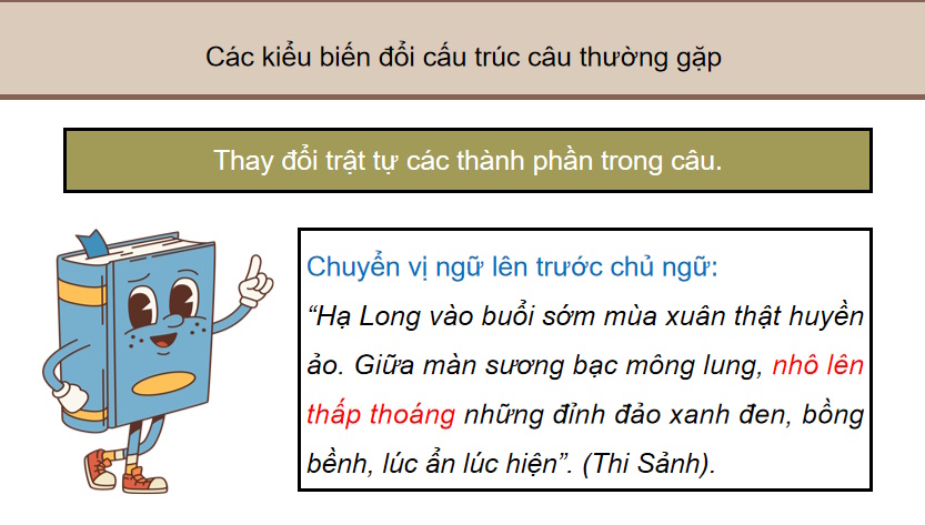 Biến đổi và mở rộng cấu trúc câu