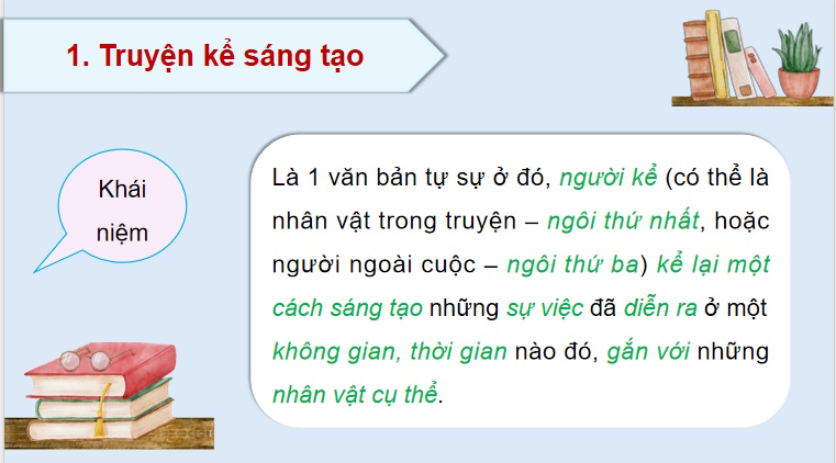 Viết truyện kể sáng tạo