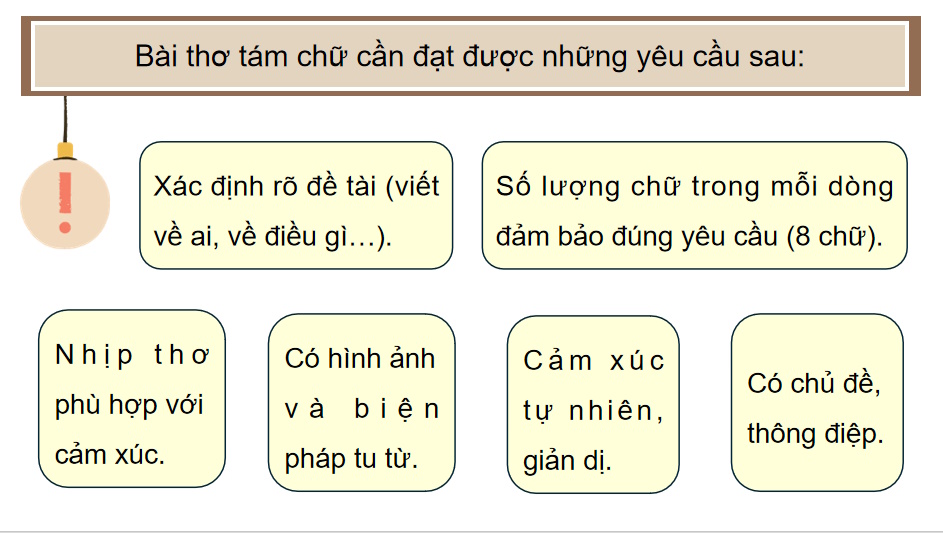 Tập làm thơ tám chữ