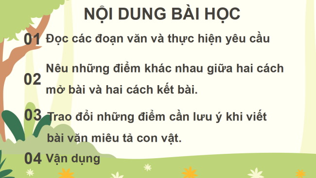 PowerPoint Tiếng Việt 4 Bài 25: Tìm hiểu cách viết bài văn miêu tả con vật