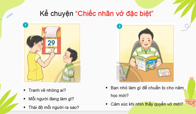 PowerPoint Tiếng Việt 3 Bài 4: Đọc - kể Chiếc nhãn vở đặc biệt