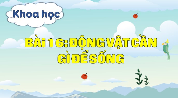 PPT Khoa học 4 Bài 16: Động vật cần gì để sống?