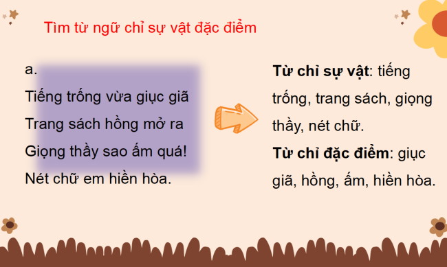 PowerPoint Tiếng Việt 3 Bài 3: Luyện tập về từ chỉ sự vật, đặc điểm. Luyện tập câu kể