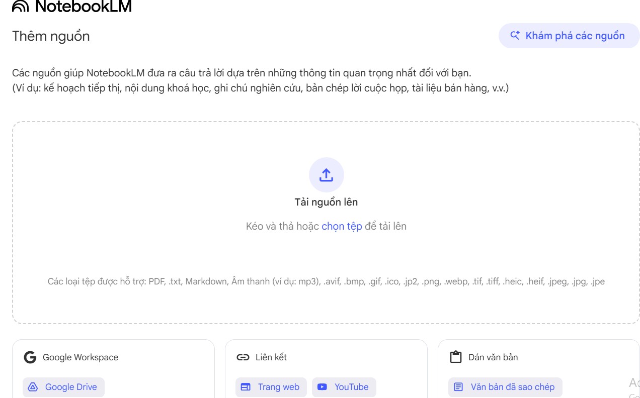 Cách tạo sơ đồ tư duy bằng NotebookLM