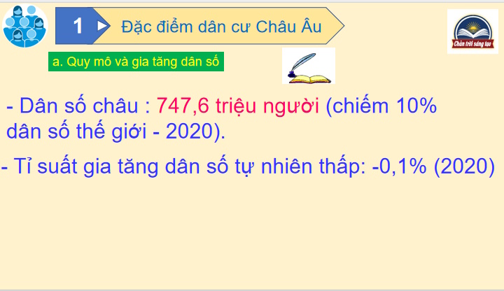 PowerPoint Địa lí 7 Bài 2: Đặc điểm dân cư xã hội châu Âu