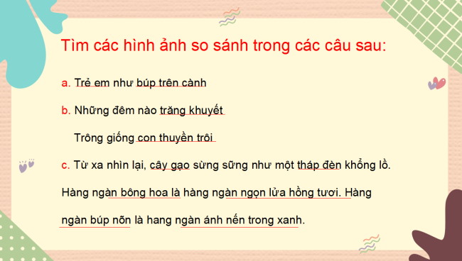 PowerPoint Tiếng Việt 3 Bài 3: Luyện tập về so sánh