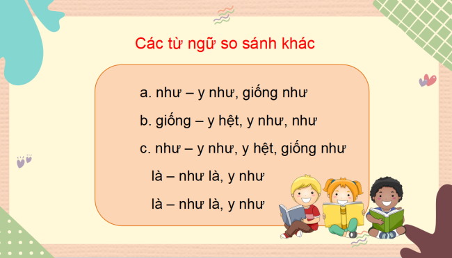 PowerPoint Tiếng Việt 3 Bài 3: Luyện tập về so sánh