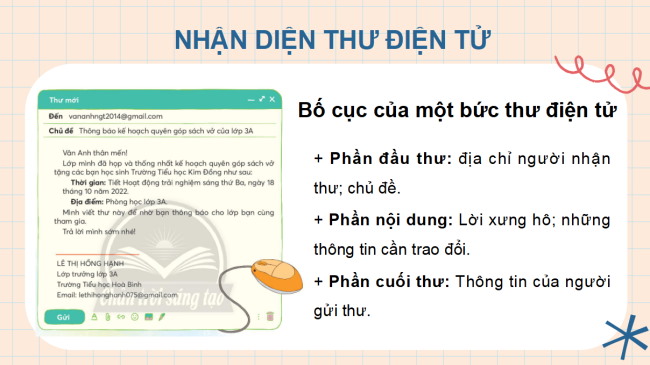 PowerPoint Tiếng Việt 3 Bài 4: Viết thư điện tử cho bạn bè