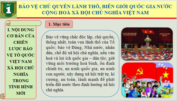 Giáo án PowerPoint Giáo dục Quốc phòng và An ninh 11 Bài 1
