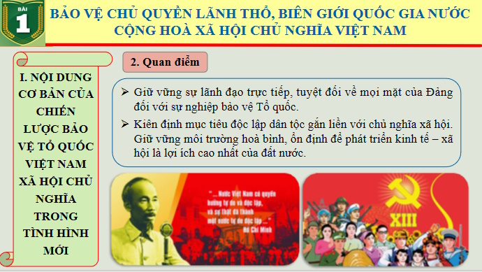 Giáo án PowerPoint Giáo dục Quốc phòng và An ninh 11 Bài 1