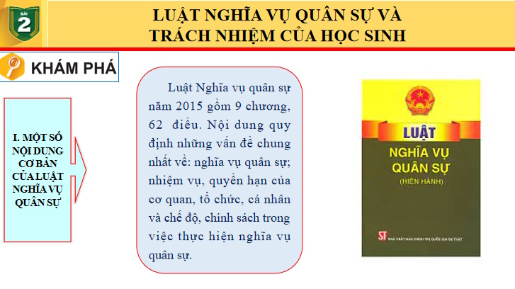 Giáo án PowerPoint Giáo dục Quốc phòng và An ninh 11 Bài 2