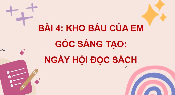 PowerPoint Góc sáng tạo: Ngày hội đọc