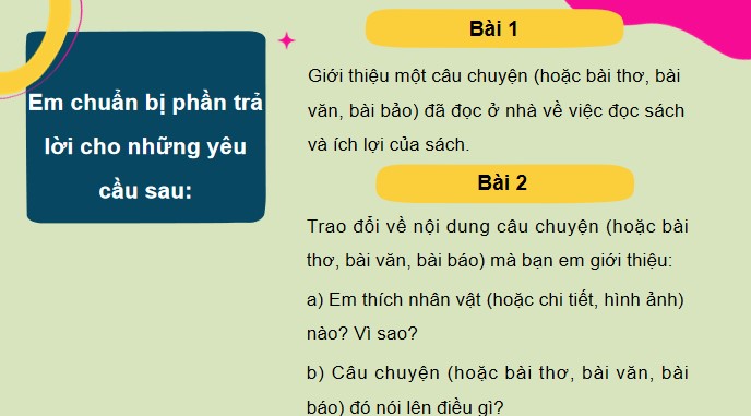 PowerPoint Trao đổi: Em đọc sách báo