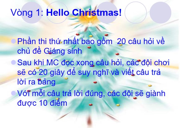 PPT hoạt động ngoại khóa môn Tiếng Anh về Giáng sinh