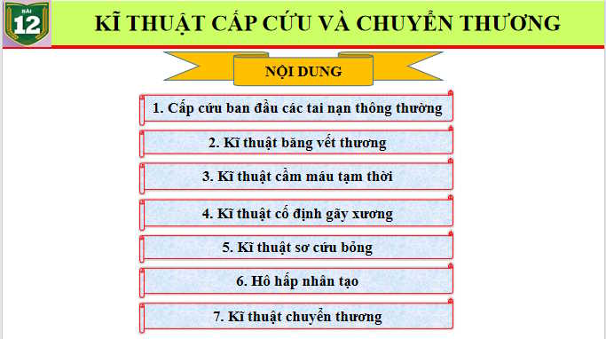 Giáo án PowerPoint Giáo dục Quốc phòng và An ninh 10 Bài 12