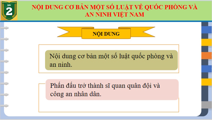 Giáo án PowerPoint Giáo dục Quốc phòng và An ninh 10 Bài 2