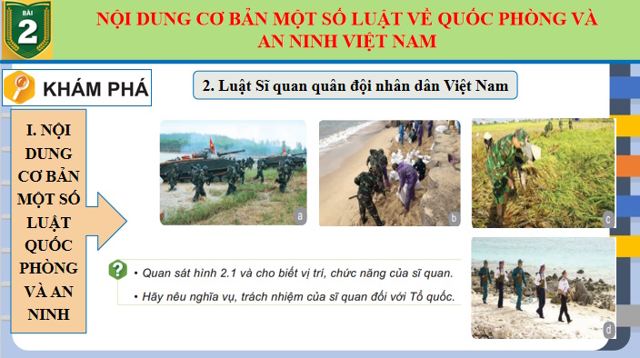 Giáo án PowerPoint Giáo dục Quốc phòng và An ninh 10 Bài 2