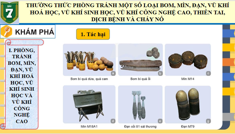 Giáo án PowerPoint Giáo dục Quốc phòng và An ninh 10 Bài 7