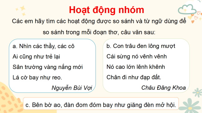 PowerPoint Tiếng Việt 3 Bài 3: Luyện tập về so sánh