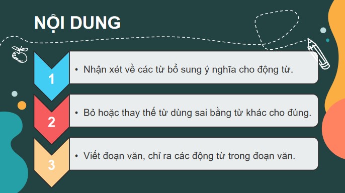 Giáo án điện tử Bài 6: Luyện tập về động từ