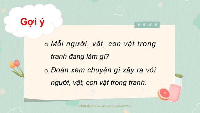 PowerPoint Tiếng Việt 3 Bài 1: Chú sẻ và bông hoa bằng lăng