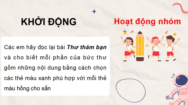 PowerPoint Tiếng Việt 3 Bài 2: Viết thư cho bạn bè