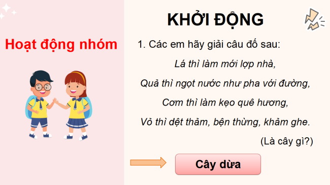 PowerPoint Tiếng Việt 3 Bài 2: Vườn dừa của ngoại