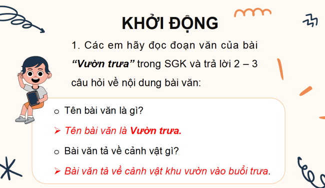 PowerPoint Tiếng Việt 3 Bài 3: Nghe - viết Vườn trưa