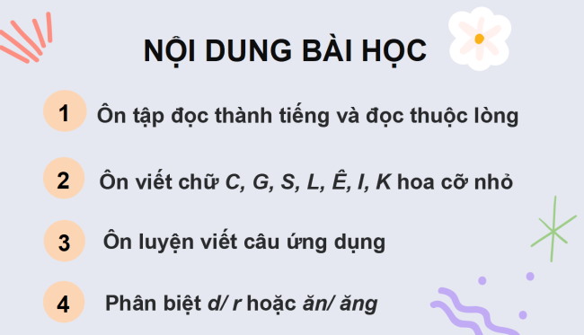 PowerPoint Tiếng Việt 3 Ôn tập cuối học kì I (Tiết 2)