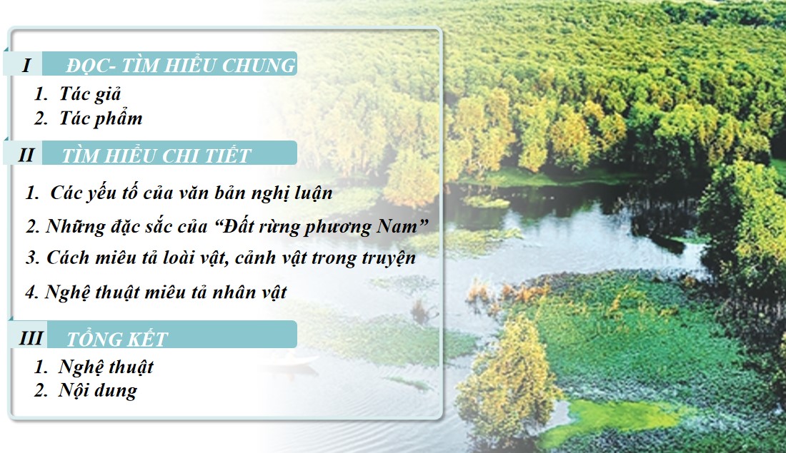 PowerPoint Bài Thiên nhiên và con người trong truyện “Đất rừng phương Nam” Văn 7 Cánh Diều