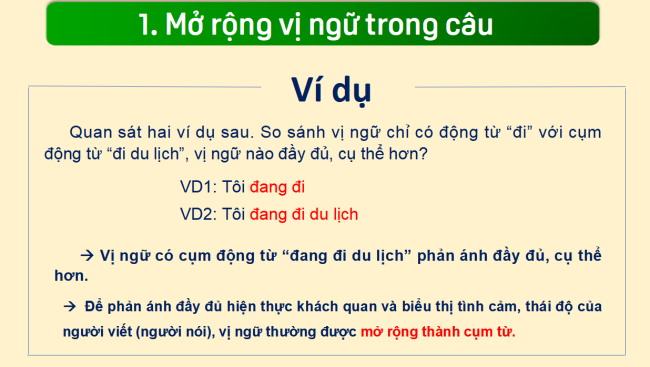 PowerPoint Ngữ văn 6 Bài 5: Thực hành tiếng Việt