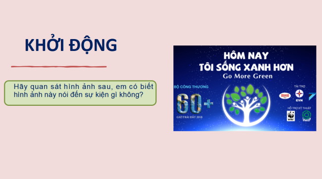 PowerPoint Ngữ văn 6 Bài 5: Giờ Trái Đất