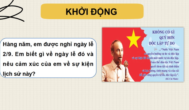 PowerPoint Ngữ văn 6 Bài 5: Hồ Chí Minh và Tuyên ngôn Độc lập