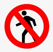 Biển số P.112: Cấm người đi bộ