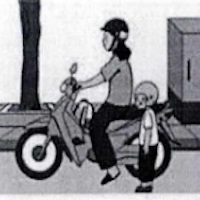 Em hãy sắp xếp các tranh sau theo đúng thứ tự các bước xuống xe an toàn