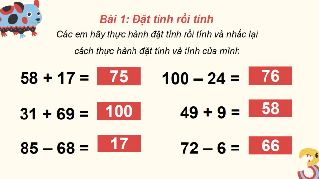 PowerPoint Luyện tập chung trang 74