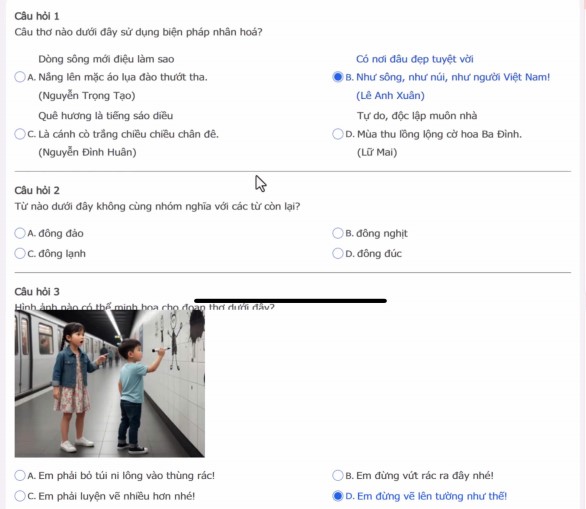 Đề thi TNTV lớp 4 Vòng 7 sơ khảo cấp Trường năm 2025-2026